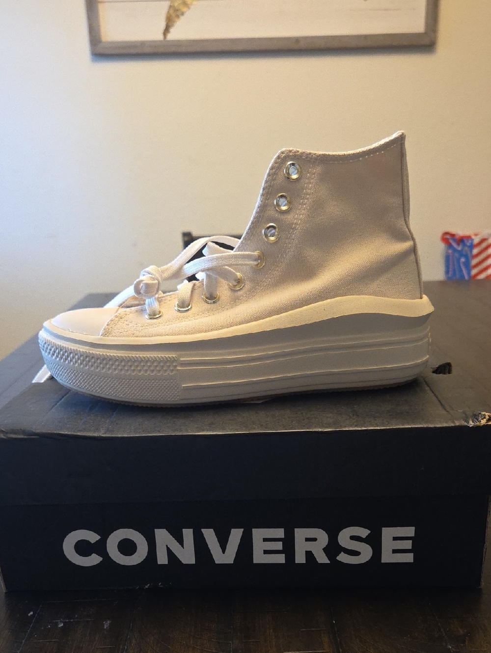 Chuck Taylor All Star Move Platform High 'golden Elements' In Neutral